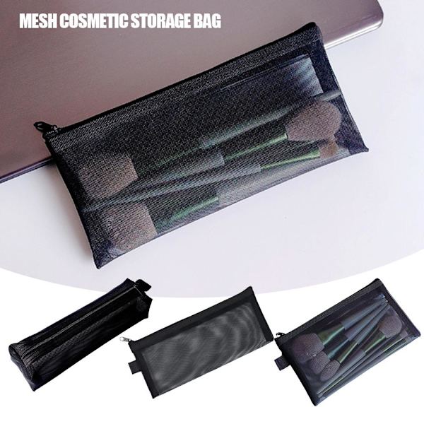 Kosmetisk väska i mesh x 1 ыш ч< H9G7 D5K6 U3L6 small flat 1pcs