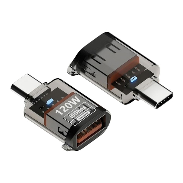 USB 3.2 Hona till Typ C Hane Port Konverter Adapter☆ E5R6 F8D6 Black 1 pcs