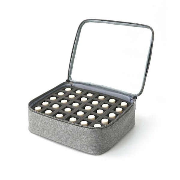 Rosa (B) $ Förvaringsväska för nagellack Stor kapacitet, Högt värde för tvättväska för ansikte, Väska, J8E7 gray 1pcs