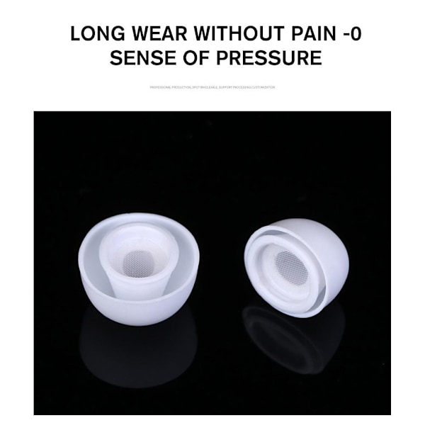 1 par hörlurskuddar Mjuka silikon Ersättningsöronproppar för AirPods ьф а △} whiteB medium size