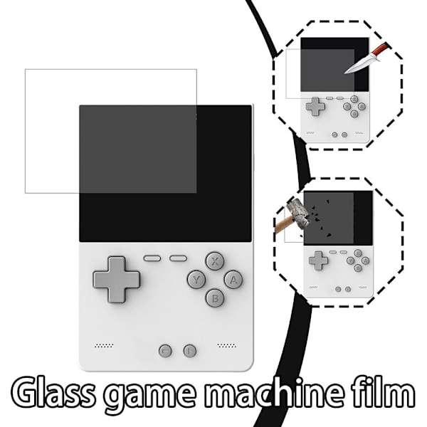 3 st Glasskyddsfilm för Trimui Brick Spelkonsol, Härdat Glasskydd for TRIMUI BRICKA 1pcs 3pcs