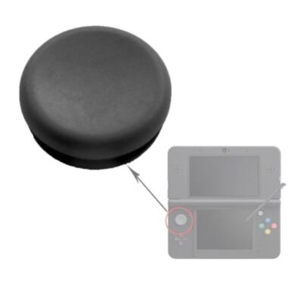 Ersättning Thumbstick Circle Pad Cap för 2DS 3DS 3DS XL black 1pcs