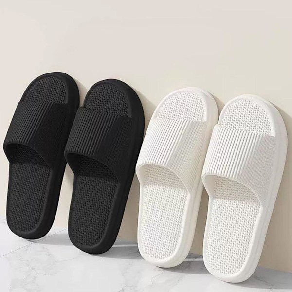 Eva Par Tjocksulade Sandaler Badrum Halkfria Utomhustofflor Sommartofflor V7r9 white 4041