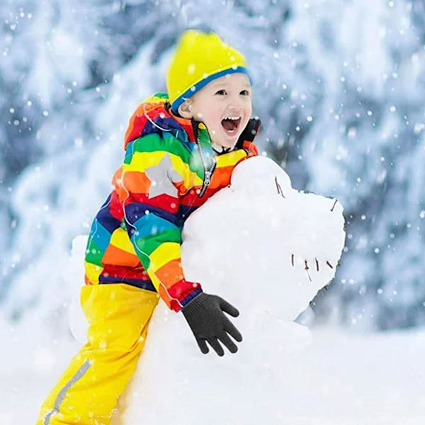 Barn Flickor Pojkar Barn Småbarn MAGIC Vinter Stretch HANDSKAR BARN Vante K3O5