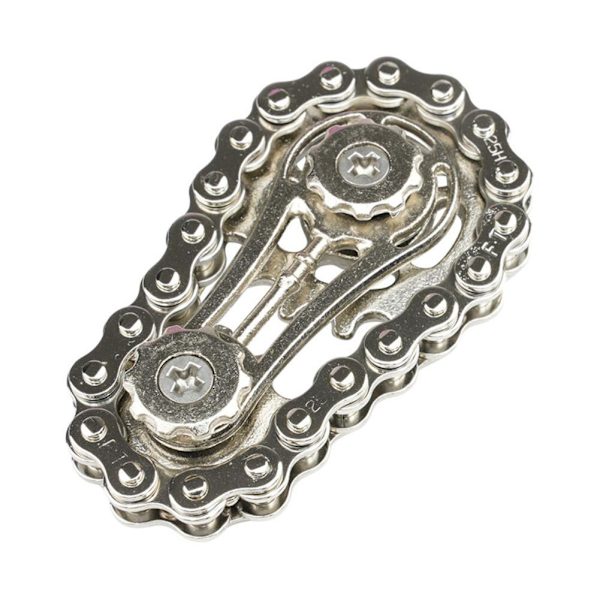 Hand Spinner Kedjeväxel Fingertopp Drev Stress Relief Leksak Fidget Spinner HET Silvery 1pcs