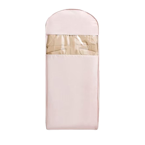 Utrymmesbesparande hängande klädpåse med självkomprimerande dragkedja HET Pink L