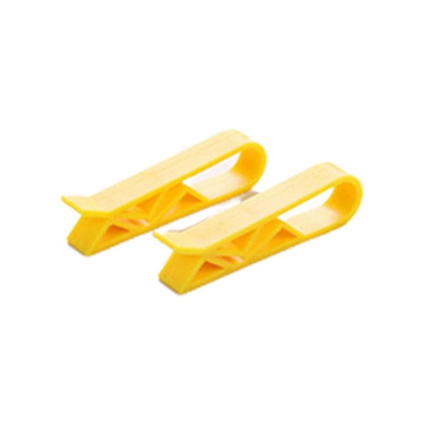 2 st. soppåshållare i plast, klämmor för kökssopor yellow 2PC