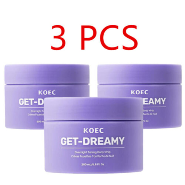 4X KOEC Get.Dreamy Overnight Toning Body Whip 6.8oz . 100 ml