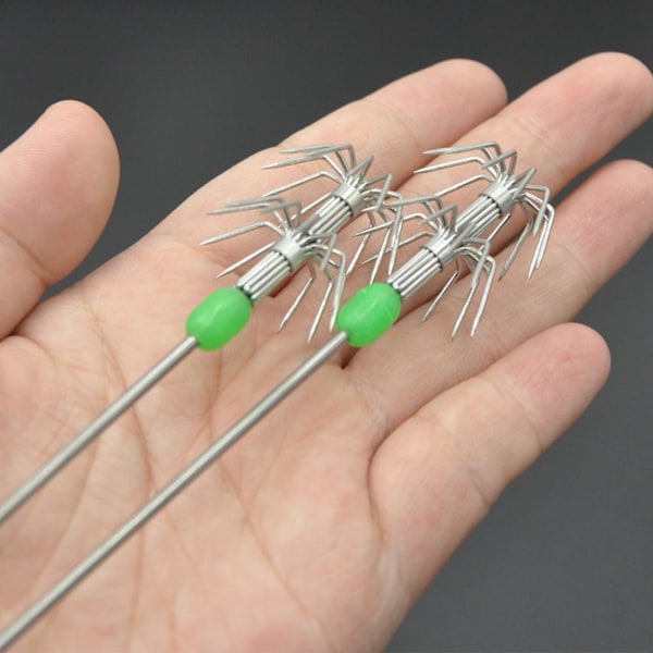 8st 15cm/17cm Självlysande Krok Bläckfisk Levande Räkkrok Paraply Hoo 8pcsB 17cm6.7in
