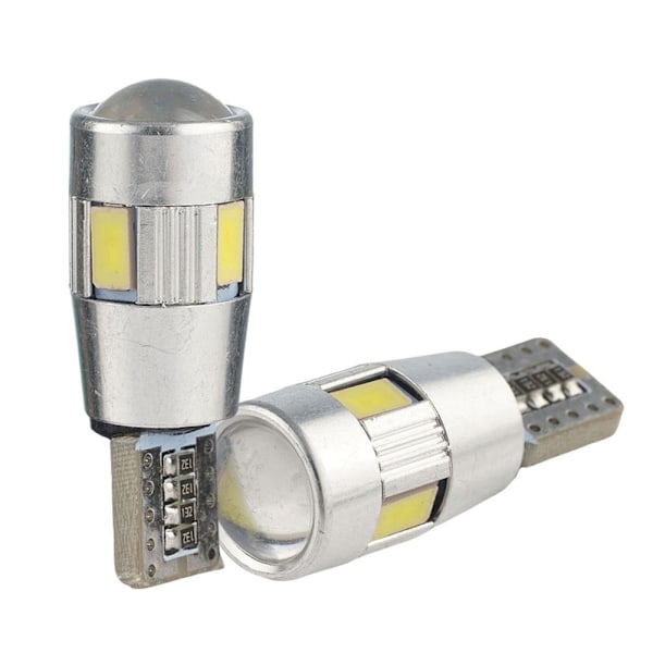T10 LED 6SMD 5630 Super Bright W5W 194 168 2825 Bil Sido Backup Lampor J2L3-AU-