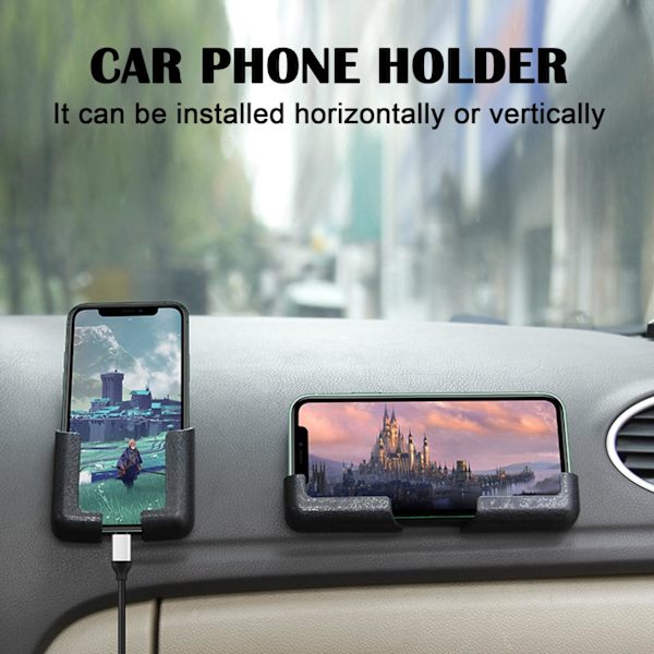 Multifunktionellt Mobilstativ Självhäftande Instrumentbräda Hållare Bil UK white 1pair