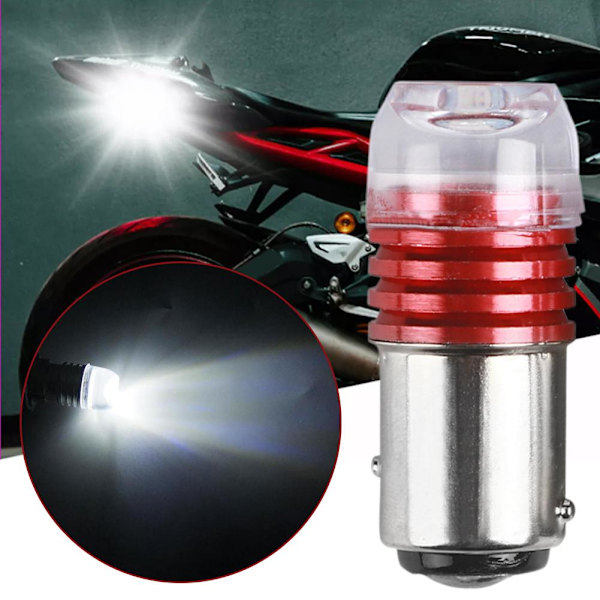 1/1156 Ba15s 1157 Bay15d Röd Stroboskoplampa 5730 12v Bakljus Blinkande Glödlampa Bromssignal Blinkers B9 1LED Red One size