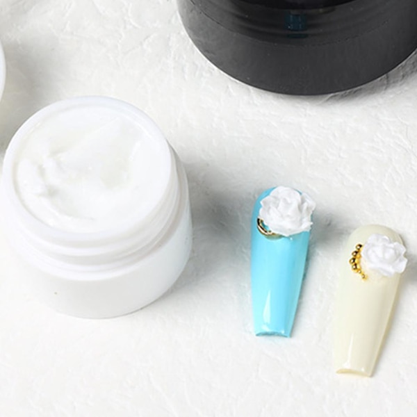 Nagel Skulpteringslim Vitt Skulpteringslim Mjukt Godis Icke-klibbigt Enkelt  white 5ml