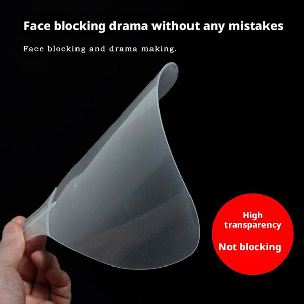 Hårstylist Salong Ansiktsskydd Frisörskydd Ansikte Spray Färgningsmask Klar Öga - O1W0 whiteB 1pcs