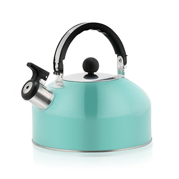 Visslande vattenkokare i rostfritt stål, campingvattenkokare för gasspis och induktionshäll UKS jelly blue 1PCS