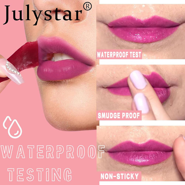 NYTT Läppstift Peel off Lip Tint Stain Tattoo Färg Vattentät Långvarig 04 2ml
