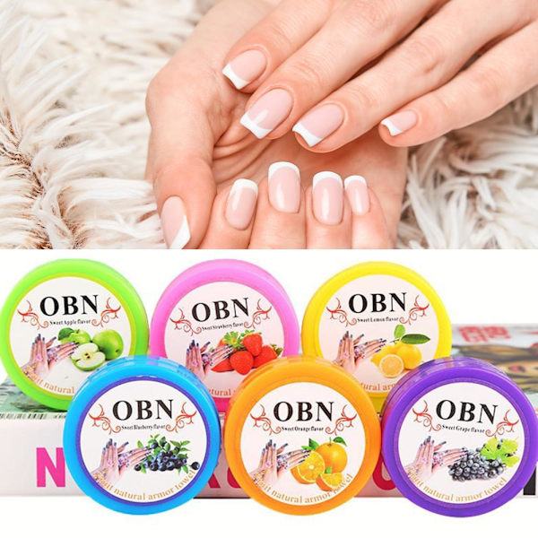 Nagellacksremover med fruktsmak, handduksremover, handduksförpackning, rengöringsbox O6G1