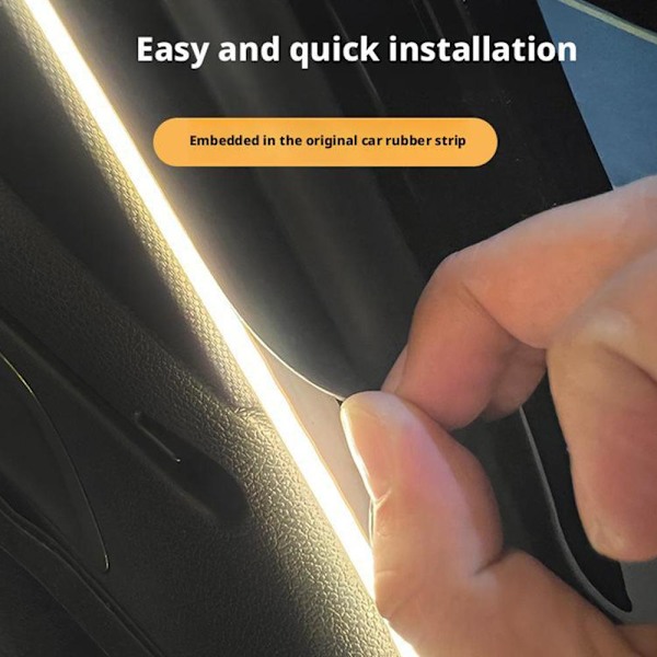 Bil Hög Ljusstyrka Bagagebelysning Ambient Ljus Interiör Led Automatisk Ljus Baklucka Strip M5k6 Warm 2M 1set