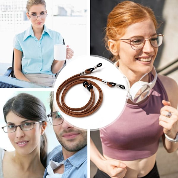 Solglasögon Snodd Rem Halsband Glasögonkedja Sladd Läsning Gl black one-size
