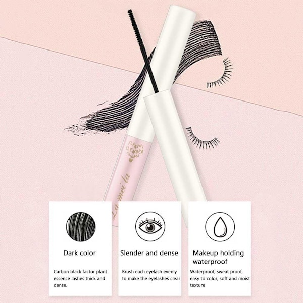 Lash Mascara, Primelash Mascara för Tunna Fransar Vattentät M brown 3.5G
