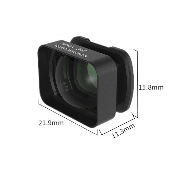 2X Förstoringslins för Pocket 3, Teleobjektiv för fotografering på långt avstånd✨.