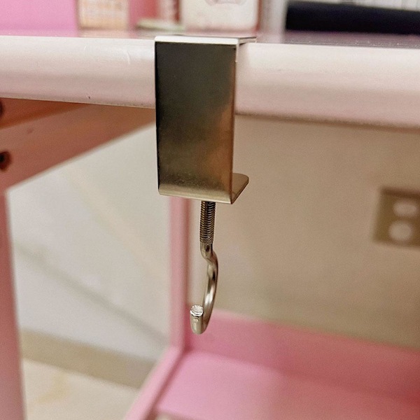 Punch-fri Förvaringskrok på Sidan av Bordet Ryggsäck Förvaring 2pcs 1pcs