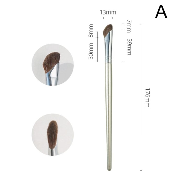 Nässkuggsborste Konturborste Bronzerborste Sminkverktyg W0t5 L Nasal Shadow Brush