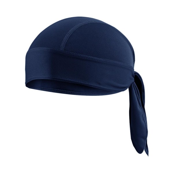 Cap Dew Rag Doo Rag Du Rag Sweat Wicking Beanie Skull Ca navy one-size