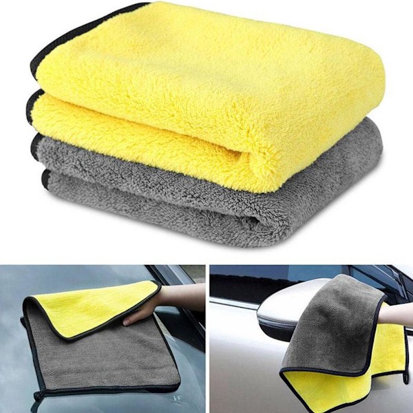 Superabsorberande Mikrofiberhanddukar för Biltvätt och Rengöring gray green One size