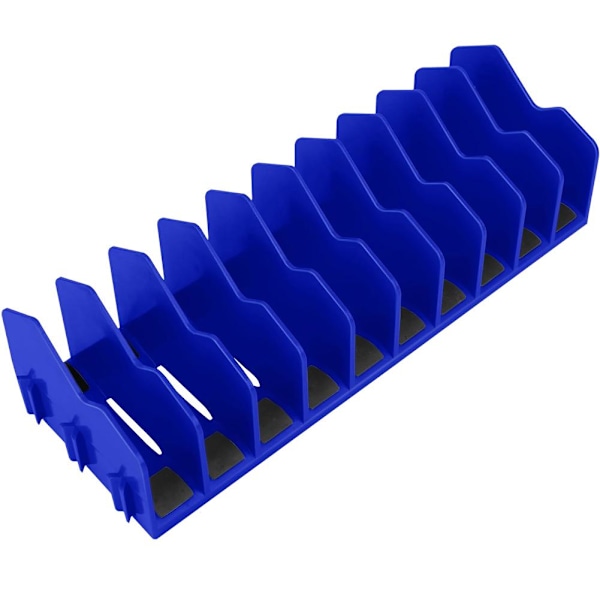 ABS Verktygsorganisator 10-facks Nyckelförvaringshållare Tångskärare Blue One size