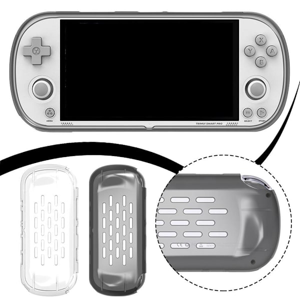 för Chuimi TRIMUI SMART PRO handhållen skyddskåpa spelkonsol skal co G9L2 Transparent one size