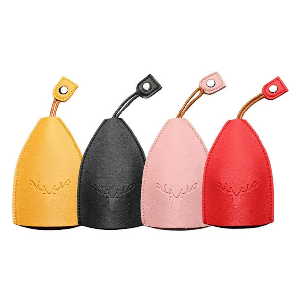 PU Läder Drag Ut Söt Stor Kapacitet Bilnyckelfodral AU Kreativ Nyckelring`- Christmas Red One-size