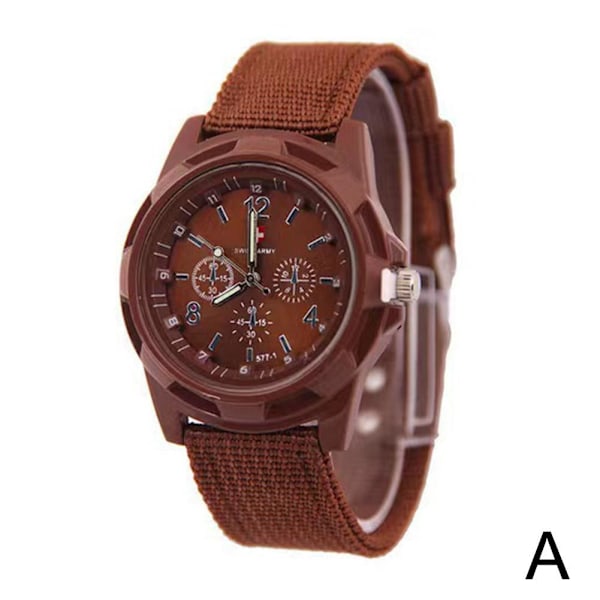 Casual Sport Quartz Klockor För Män Nylonband Hållbara Högvärdiga Klockor D0a6 Green One size