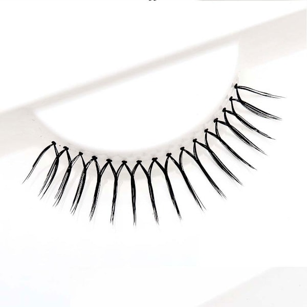 U-formade lösögonfransförlängningar Naturliga tunna återanvändbara N5F2 11-11.5mm 5 pairs
