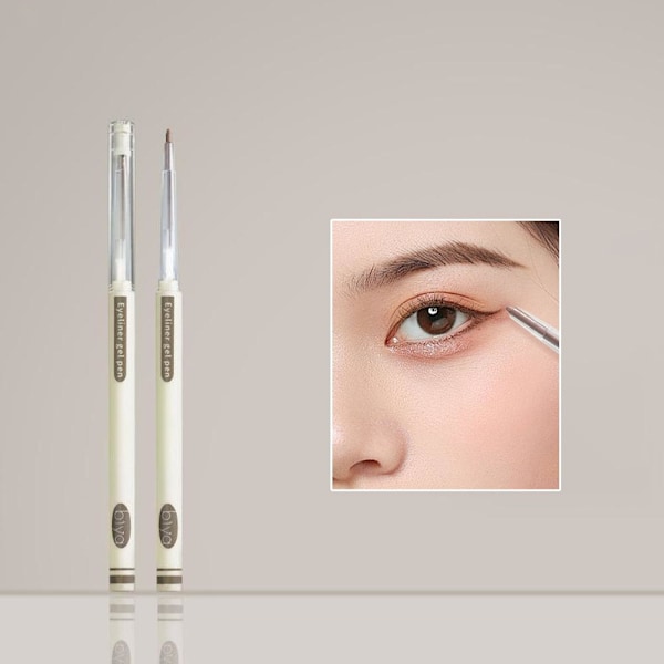 Silkeslen Långvarig Eyeliner Hållbar Vattentät Anti-kladd fo 101 Black Brown 0.12g