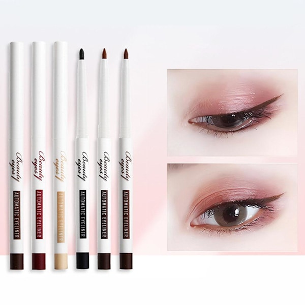 Automatisk Eyeliner Gel Penna Bra Icke-utsmetande Ögonpenna Långvarig Snabbtorkande Eyeliner Och S1y5 A03 # Mocha Brown One size