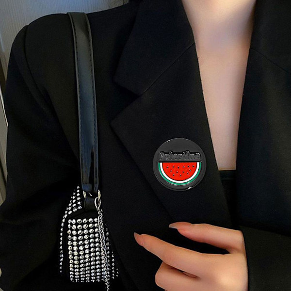 Vattenmelon Emalj Pin| Vattenmelon Palestina Pin | Kuffiyeh M6H3 HOT Pin P5A8 style5 One size