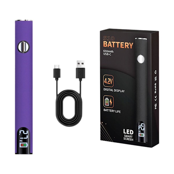 USB Elektrisk Lödkolv Kit 510 Svetslöd Verktyg Justerbar Varm J1 Purple One size