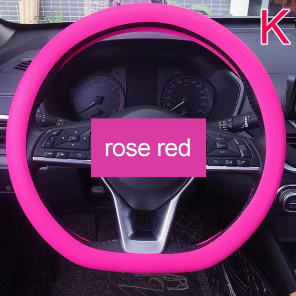 Coolt halkfritt silikonrattskydd, ratt rose red onr-size