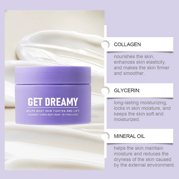 3 Maelys Get Dreamy Overnight Toning Body Whip 3.53 fl oz 100g T