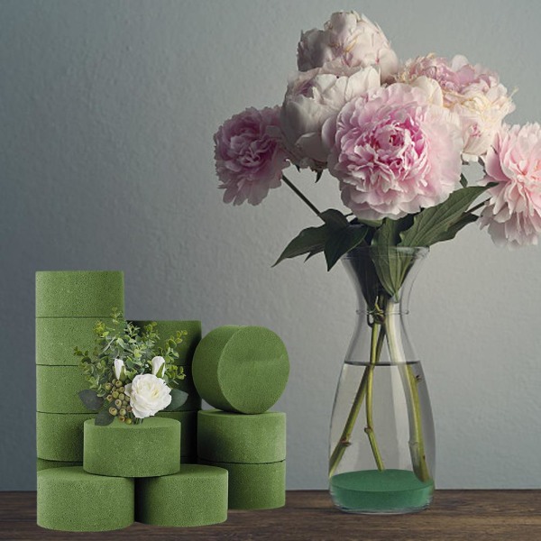1-15st Wet Florals Foam Bricks-Florist Bröllop Display Arrangeme greenA one-size 15pcs