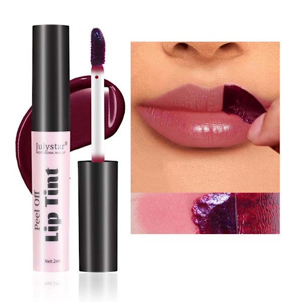 NYTT Läppstift Peel off Lip Tint Stain Tattoo Färg Vattentät Långvarig 05 2ml