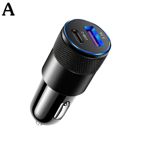 USB Snabbladdare Bil Typ C PD Snabbladdning Telefonadapter UK För iPhone