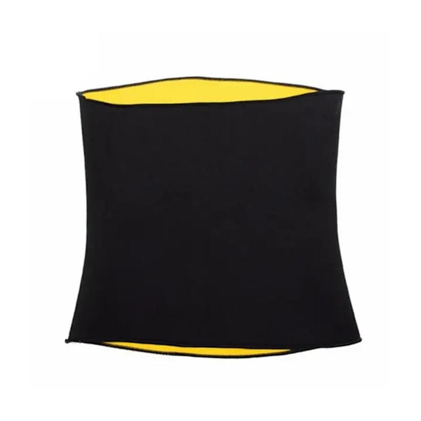 Midjetränare Varmt Magbälte Sport Fitness Kvinnor Svett Trimmer Bastubälte Bälte Korsett K1D7 blackL XL