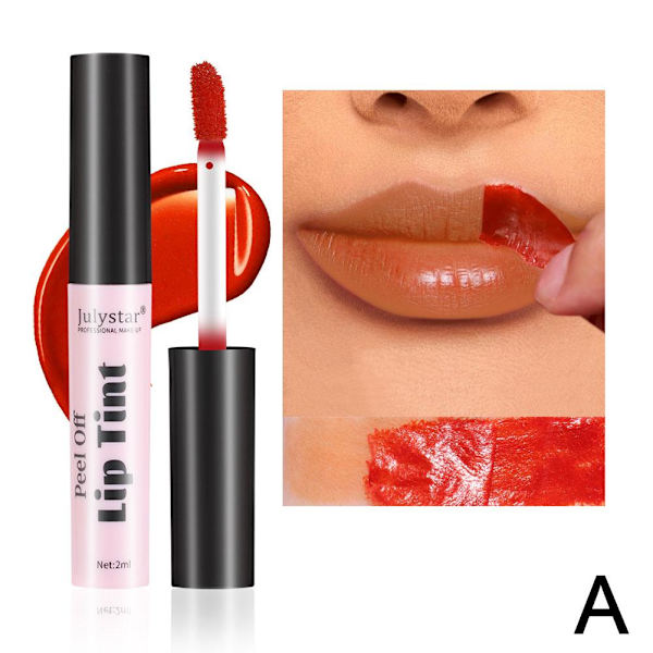 NYTT Läppstift Peel off Lip Tint Stain Tattoo Färg Vattentät Långvarig 04 2ml