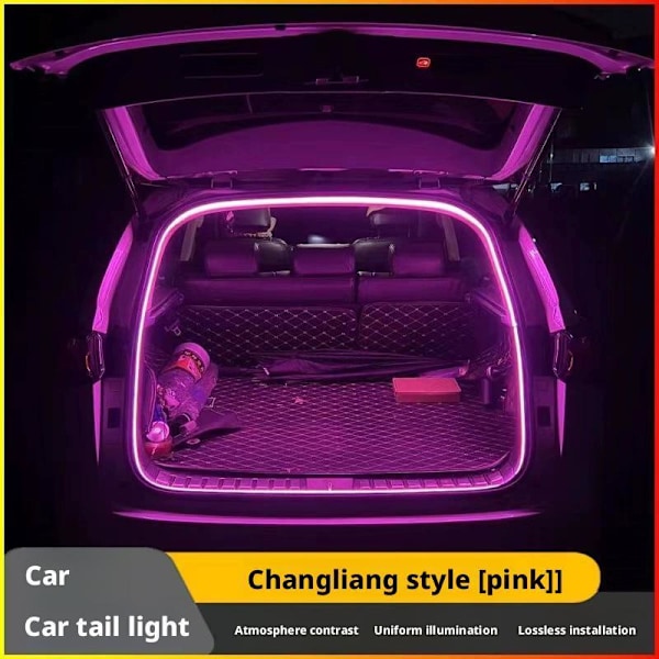Bil Hög Ljusstyrka Bagagebelysning Ambient Ljus Interiör Led Automatisk Ljus Baklucka Strip M5k6 Purple 4M 1set