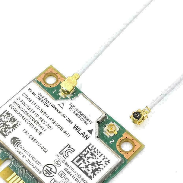 2.4G 5G 5.8G Inbyggd PCB Dubbelfrekvensantenn FPV IPX U.FL O9E9 IPEX -AU.