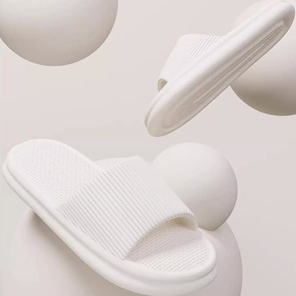 Eva Par Tjocksulade Sandaler Badrum Halkfria Utomhustofflor Sommartofflor V7r9 white 4041