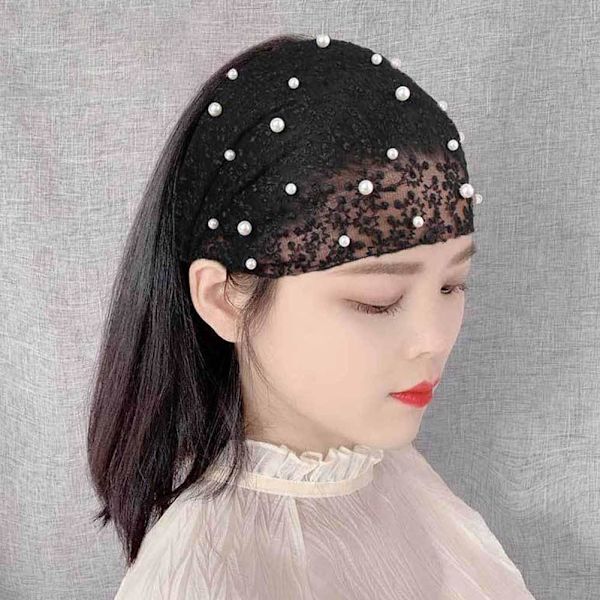 Utsvängd Hårband med Blommor, Koreansk Stil för Smink ✨ U5T9 black one-size