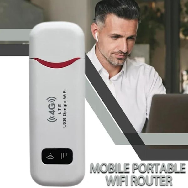 150 Mbps 4G LTE WIFI USB-dongel Mobilt bredbandsmodem Olåst SIM-kort P6W0